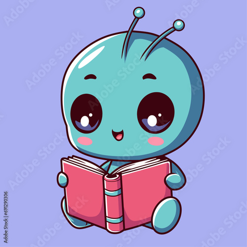Alien read book