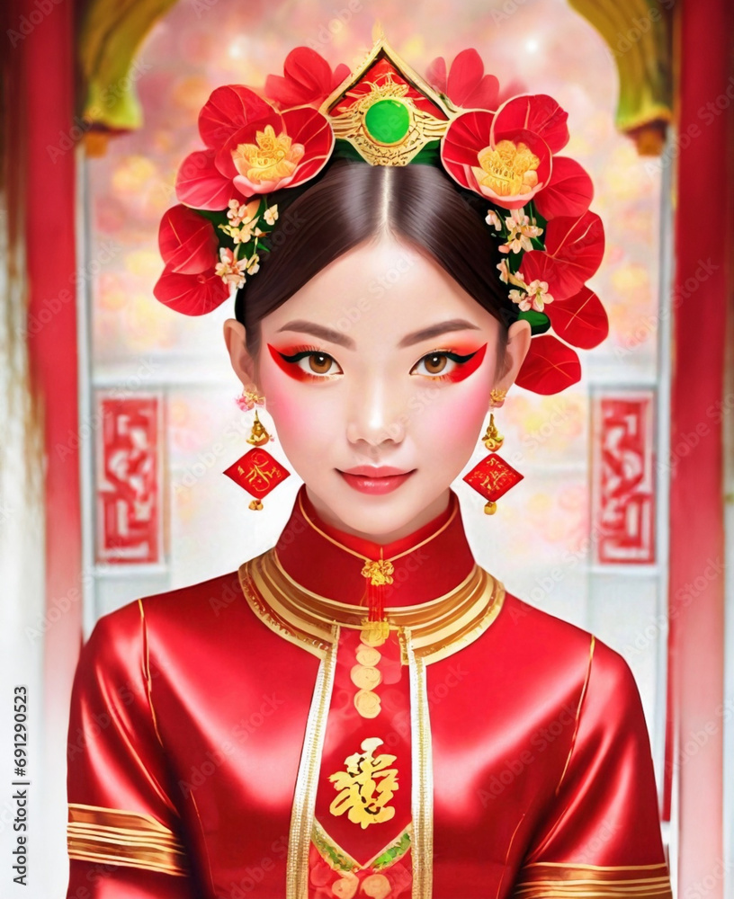 beautiful chinese woman in traditional cheongsam dress beautiful chinese woman in traditional cheongsam dress