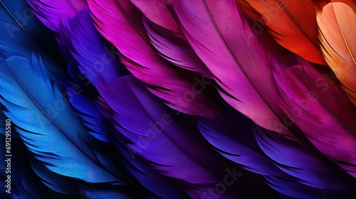 Colorful Feather Background