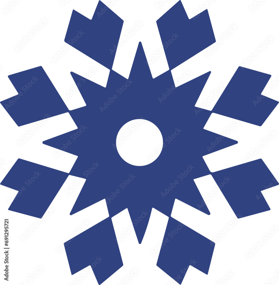 Obraz premium 눈꽃무늬 일러스트