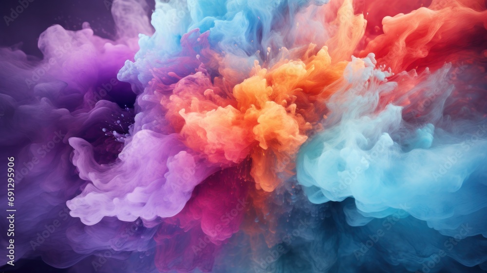 Colorful Powder Explosion Texture Background Colorful Powder Explosion Texture Background