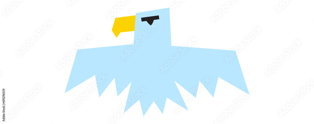 Eagle. Symbol. Mark. Vector illustration isolated on white background. Eagle. Symbol. Mark. Vector illustration isolated on white background.