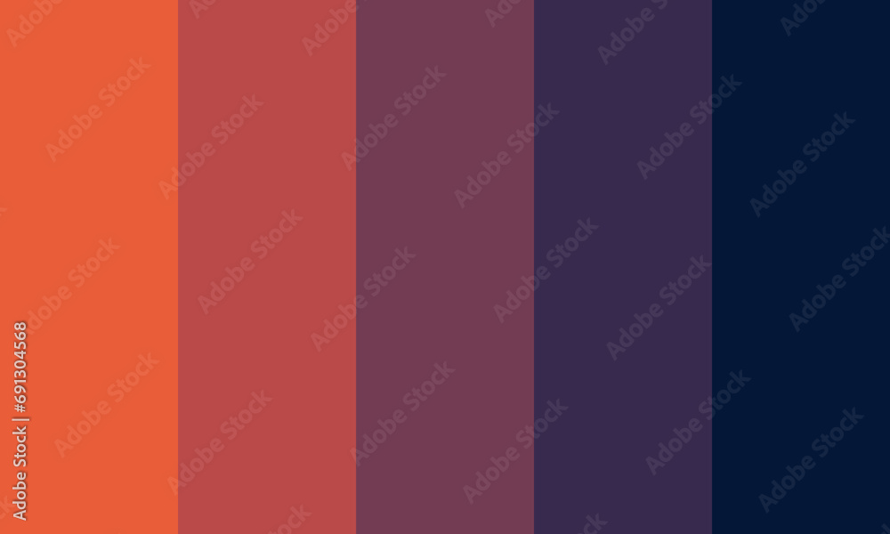 brilliant sunset color palette. abstract background with stripes