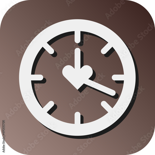 Lifespan Vector Glyph Gradient Background Icon Design