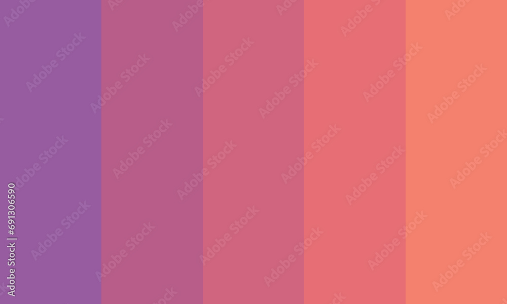 calm sunset color palette. pink background with stripes