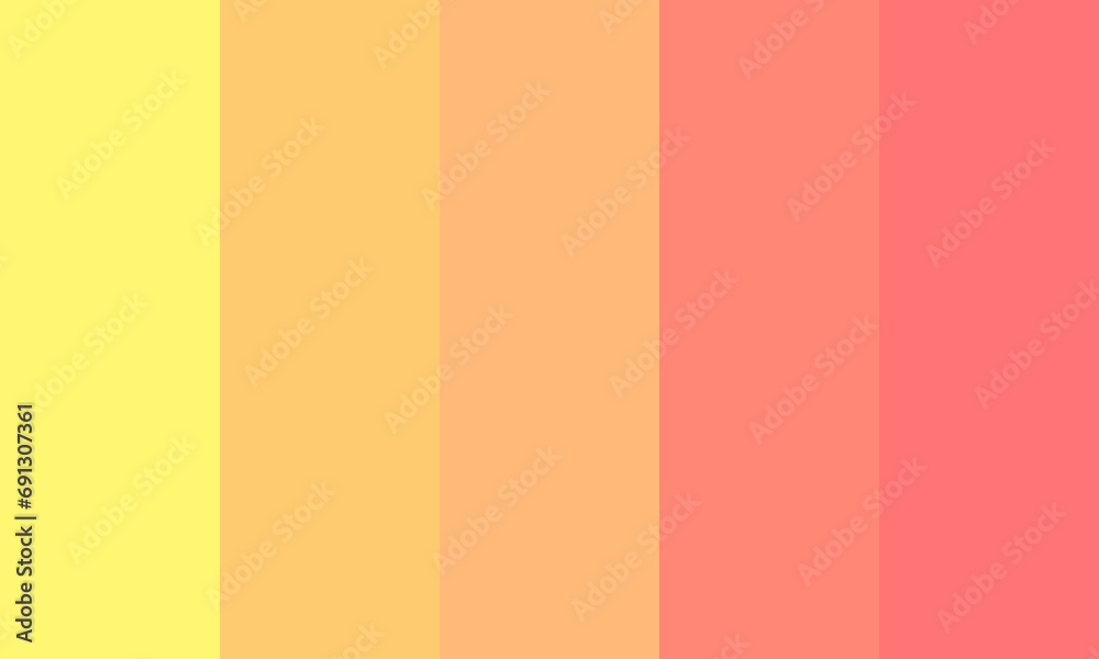 strawberry sunrise color palette. abstract background
