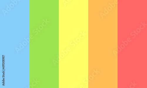 rainbow simple color palette. abstract colorful background with stripes