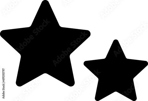 Stars line icons set. Rank, quality, shining sparkle, magic, favorite, logo, bright firework, falling, fantasy vector illustration.