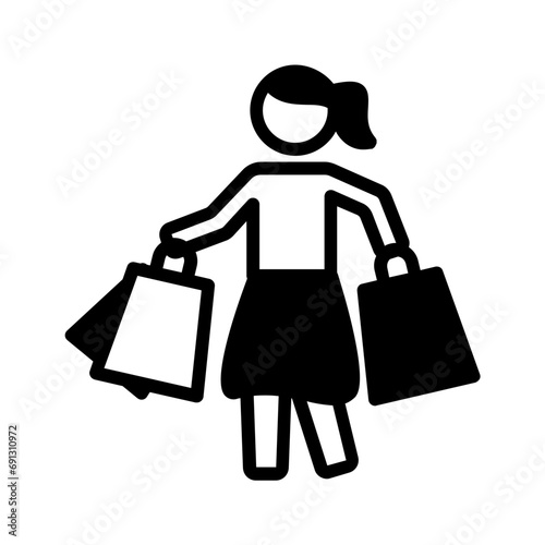 Solid black icon for Consumer