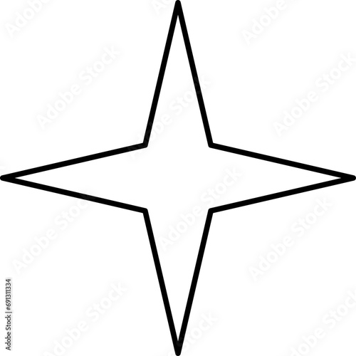 Stars line icons set. Rank, quality, shining sparkle, magic, favorite, logo, bright firework, falling, fantasy vector illustration.