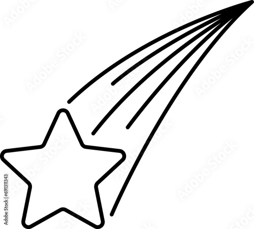 Stars line icons set. Rank, quality, shining sparkle, magic, favorite, logo, bright firework, falling, fantasy vector illustration.