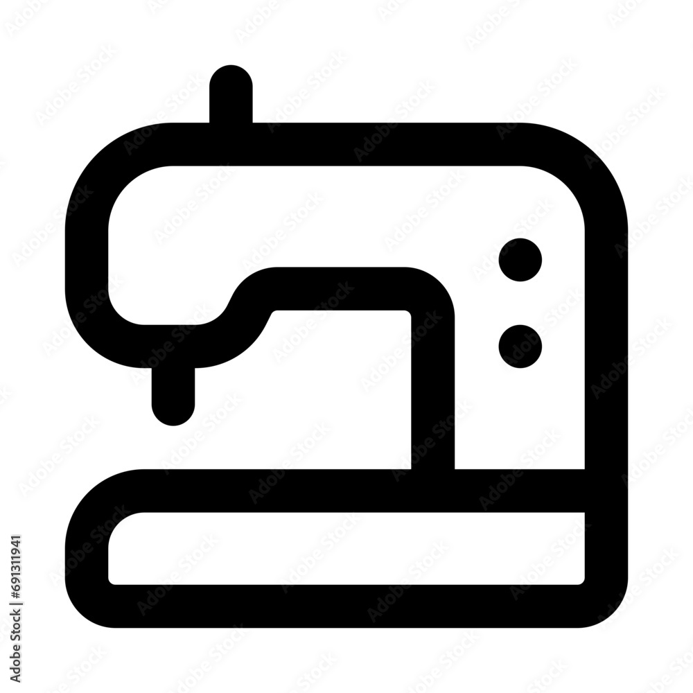 Sewing Machine Line UI Icon Sewing Machine Line UI Icon