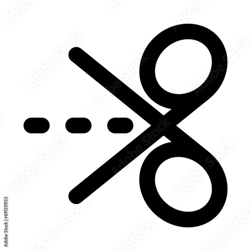 Scissors Line UI Icon