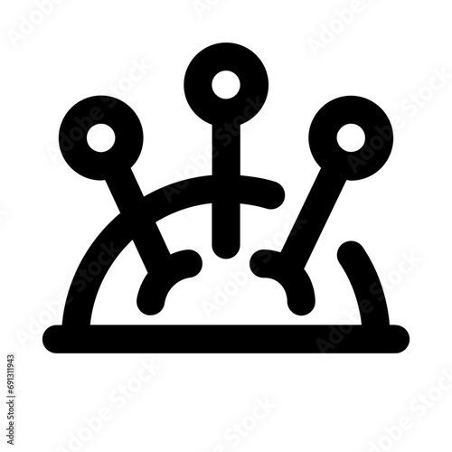 Pincushion Line UI Icon