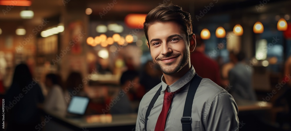 Fototapeta premium man in bar