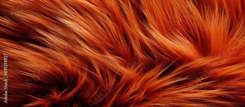 Close-up photo of textured animal fur and hair in shades of brown and red.