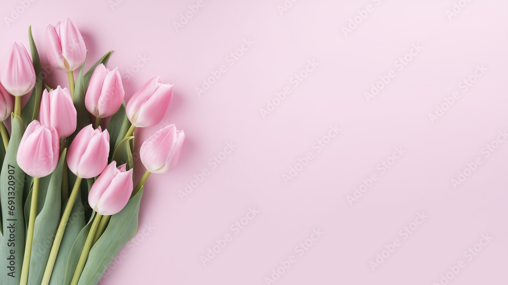 Fototapeta premium pink tulips