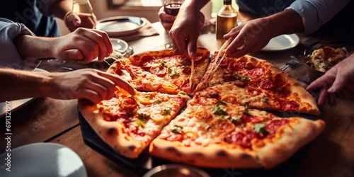 "Home is where the pizza party is—a joyful gathering of friends, where every slice carries the taste of happiness." 