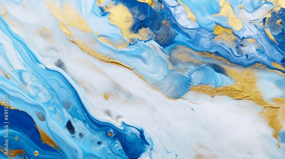 Blue and Gold Marble Ink Texture Abstract Blue and Gold Marble Ink Texture Abstract
