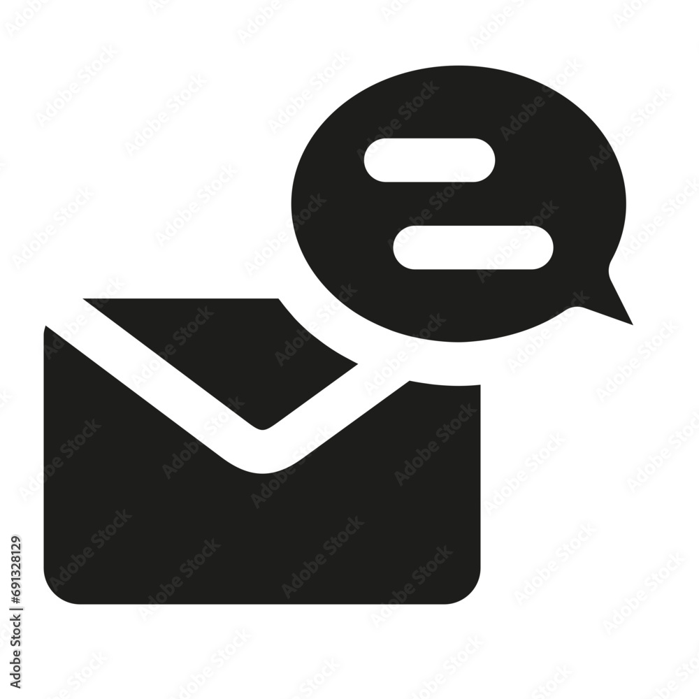 Customer Support Mail Service Bold Icon Customer Support Mail Service Bold Icon