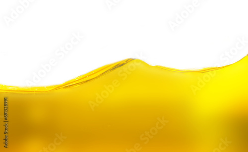Appearance surface poured brownish yellow lubricant liquid for bubbles background can use cooking oil.