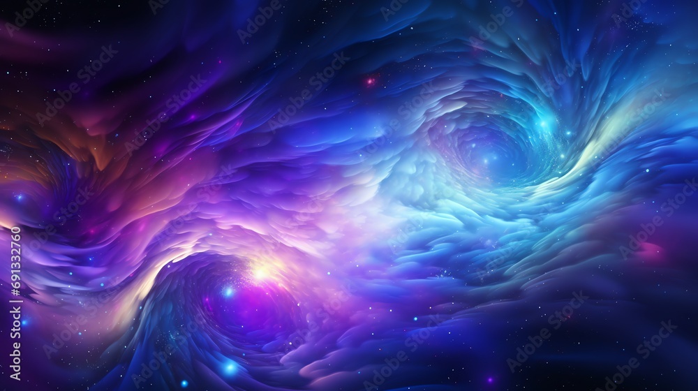 abstract swirling galaxy, nebula, and cosmic dust converging toward a luminous center. abstract background template abstract swirling galaxy, nebula, and cosmic dust converging toward a luminous center. abstract background template