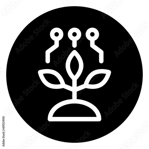 biotechnology glyph icon