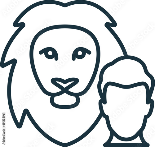 Courage icon. Monochrome simple sign from challenges collection. Courage icon for logo, templates, web design and infographics.