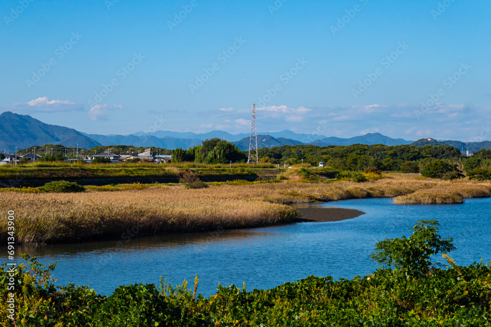 Obraz premium 美しい河川の風景