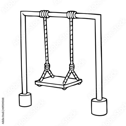 swing line vector illustration