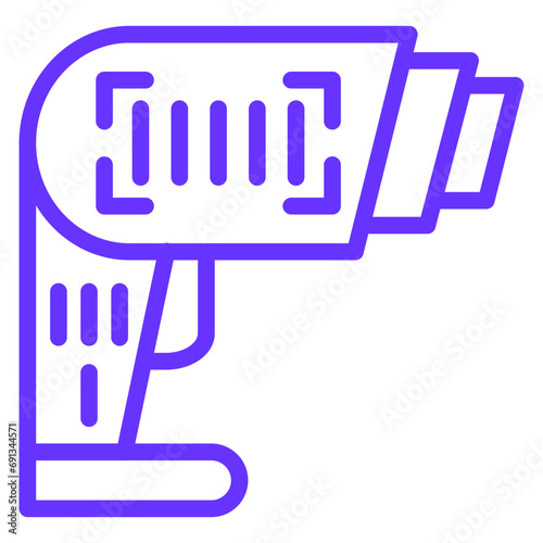 Vector Design Barcode Scanner Icon Style