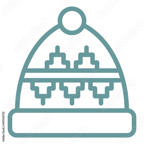 Vector Design Winter Hat Icon Style