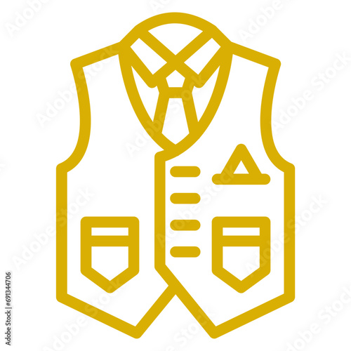 Vector Design Coat Vest Icon Style