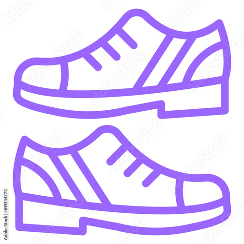 Vector Design Casual Shoes Icon Style
