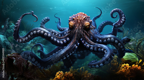 Octopus monster © Salman