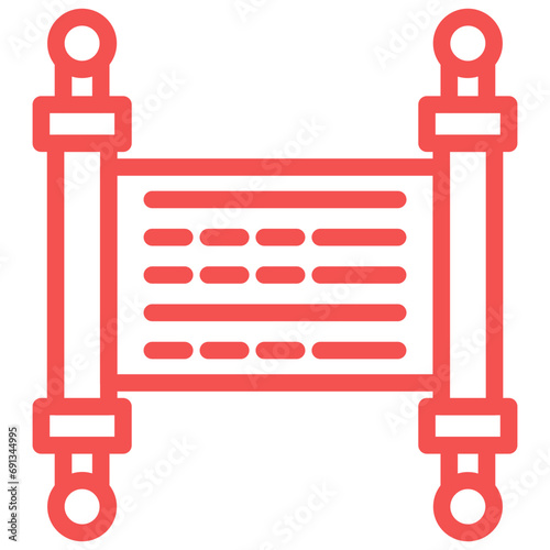 Vector Design Torah Icon Style