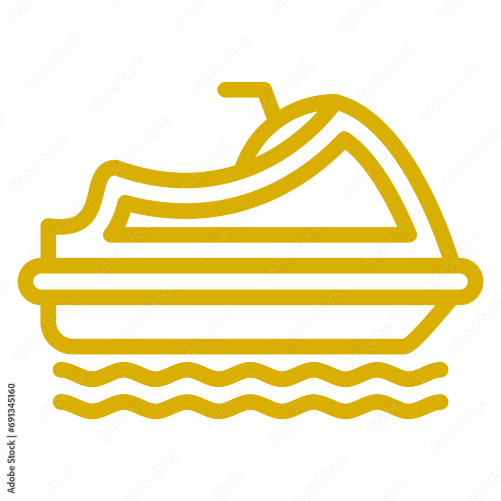 Vector Design Jet Ski Icon Style Vector Design Jet Ski Icon Style