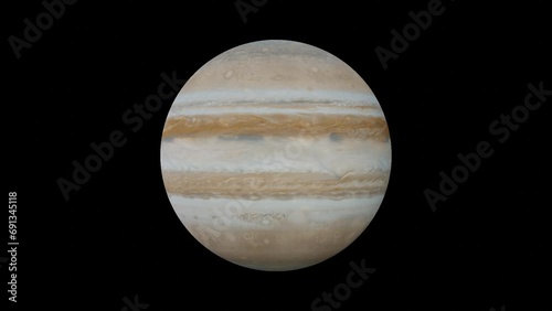 Jupiter planet VFX rotating