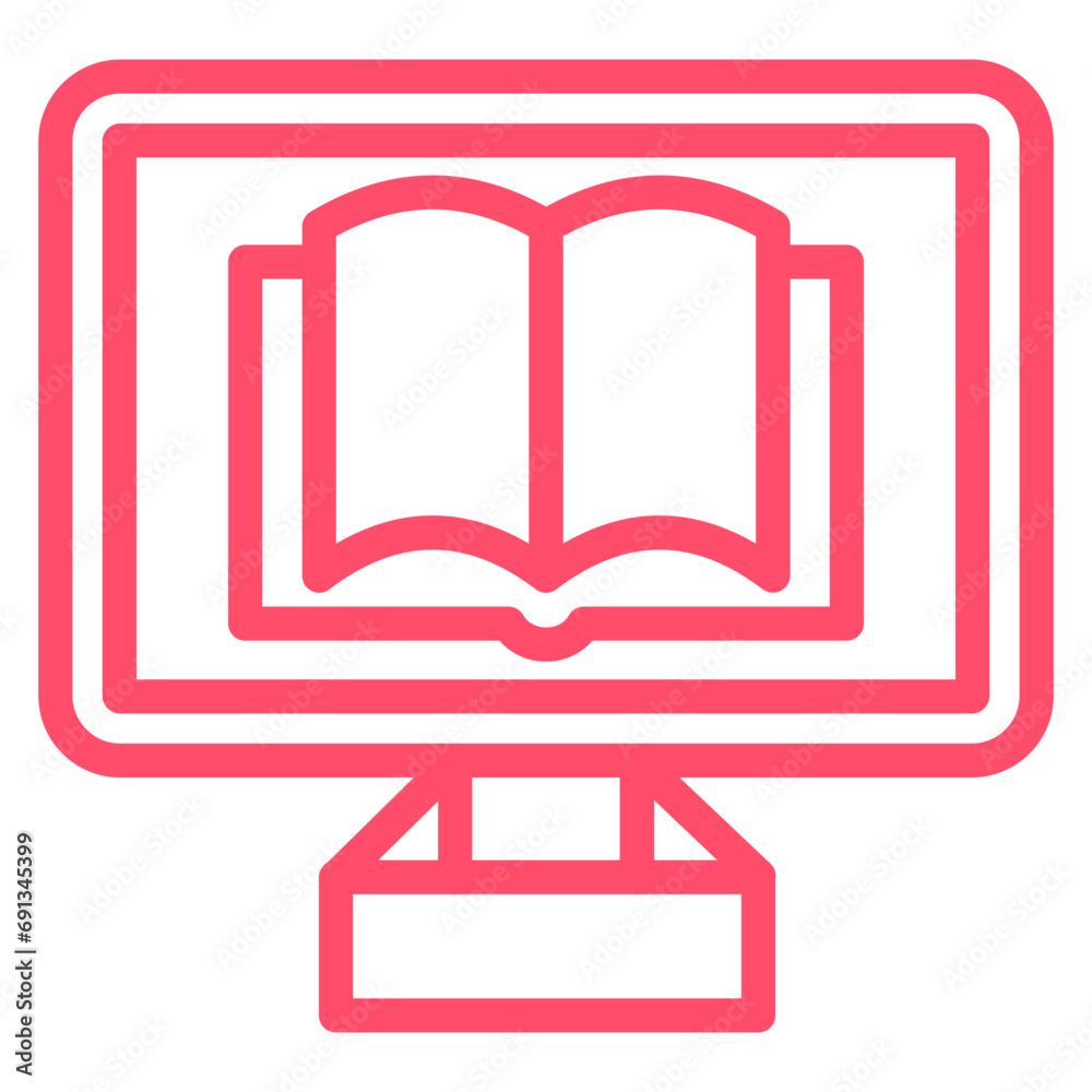 Vector Design E-Book Icon Style Vector Design E-Book Icon Style