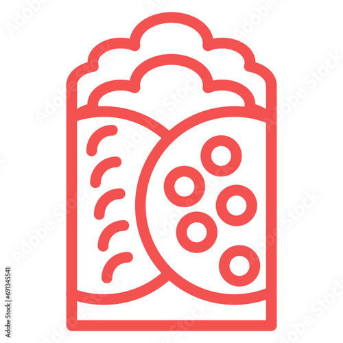 Vector Design Chimichanga Icon Style