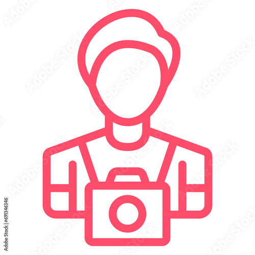 Vector Design Cameraman Icon Style