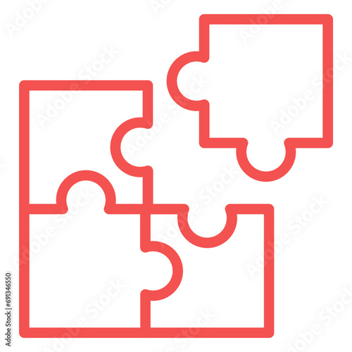 Vector Design Puzzle Icon Style