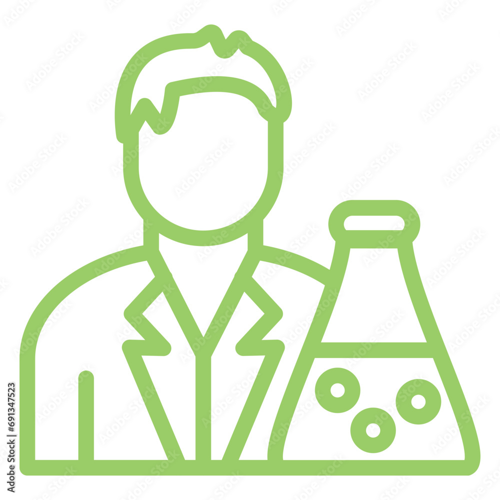 Vector Design Chemist Icon Style