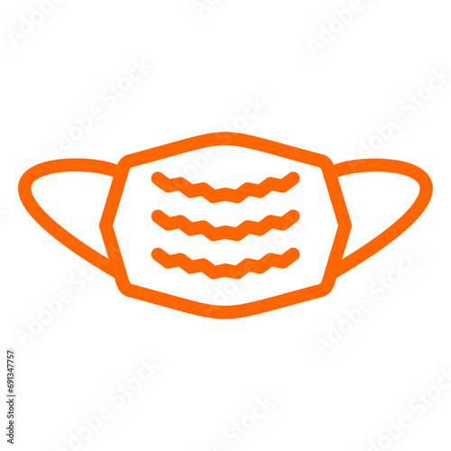 Vector Design Medical Mask Icon Style