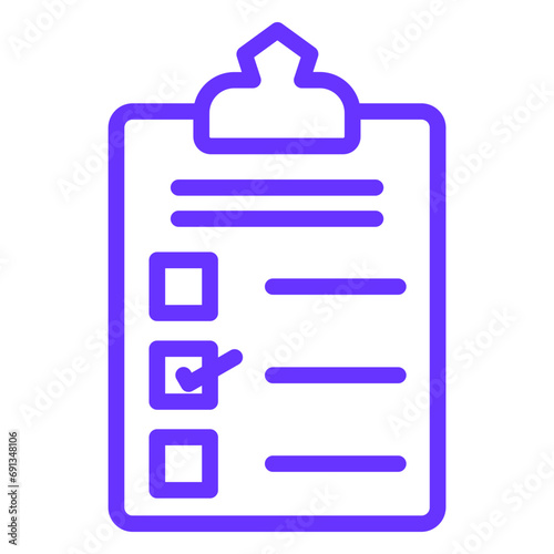 Vector Design Checklist Icon Style