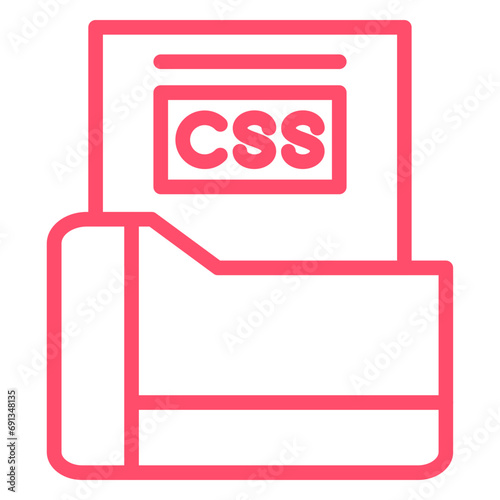 Vector Design Css File Icon Style