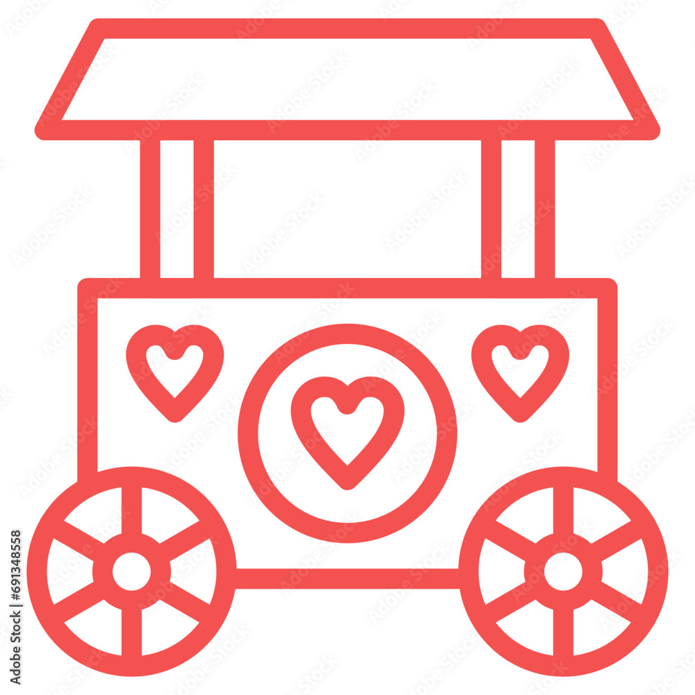 Vector Design Donation Stall Icon Style Vector Design Donation Stall Icon Style