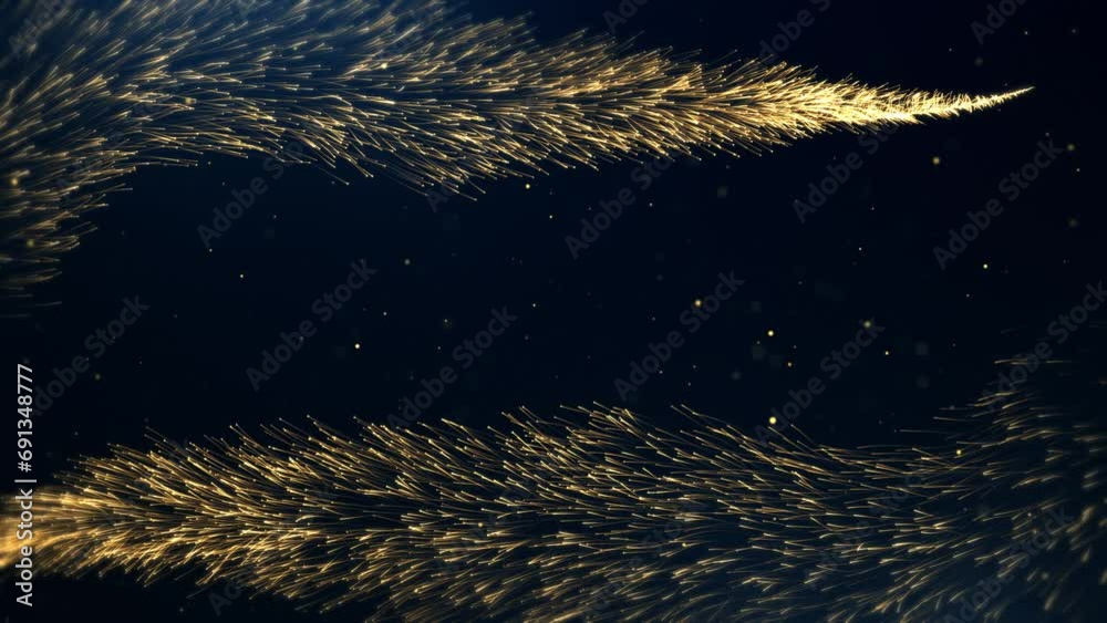 Background with golden particles, gold background for awards