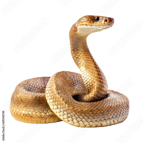 king cobra snake on a transparant background, PNG	
