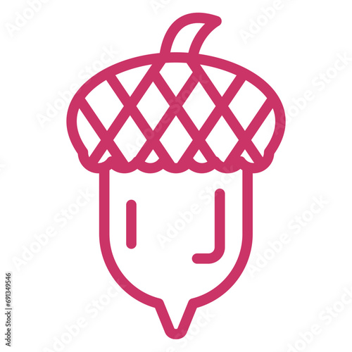 Vector Design Acorn Icon Style